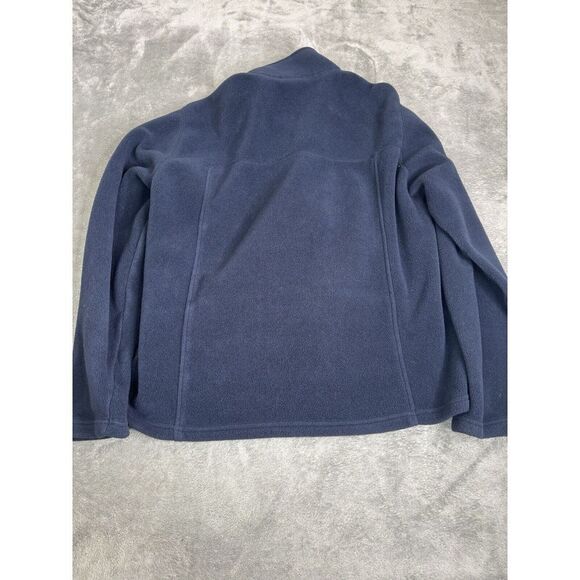 L.L. Bean Full Zip Fleece Jacket Men's Size Large Blue Outdoor - Picture 2 of 9